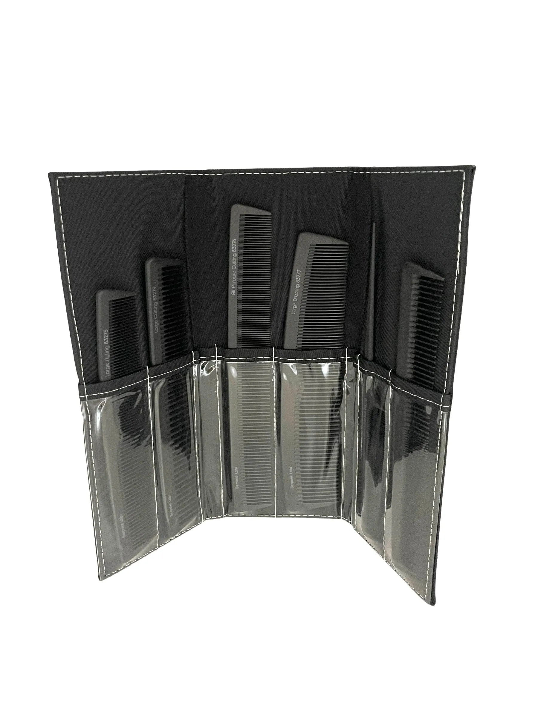 Carbon Comb Set T3 Micro Black Or Pink 6 pcs