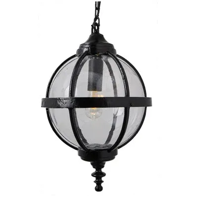 Cast Iron Victorian Globe Outdoor Light IP67 H65 W37 cm