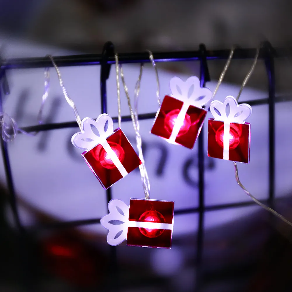 Christmas Gift Box-Shaped Decorative Lights