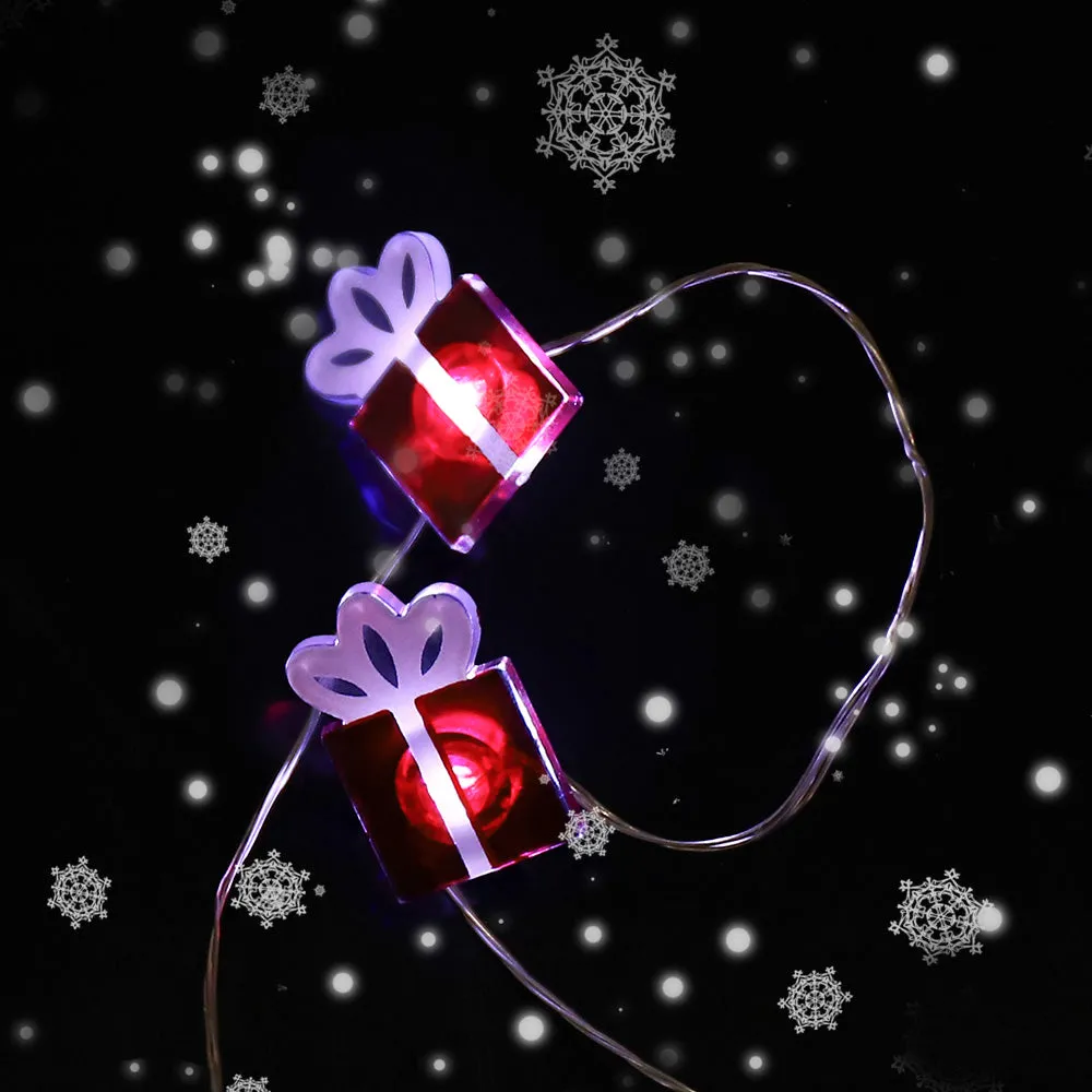 Christmas Gift Box-Shaped Decorative Lights