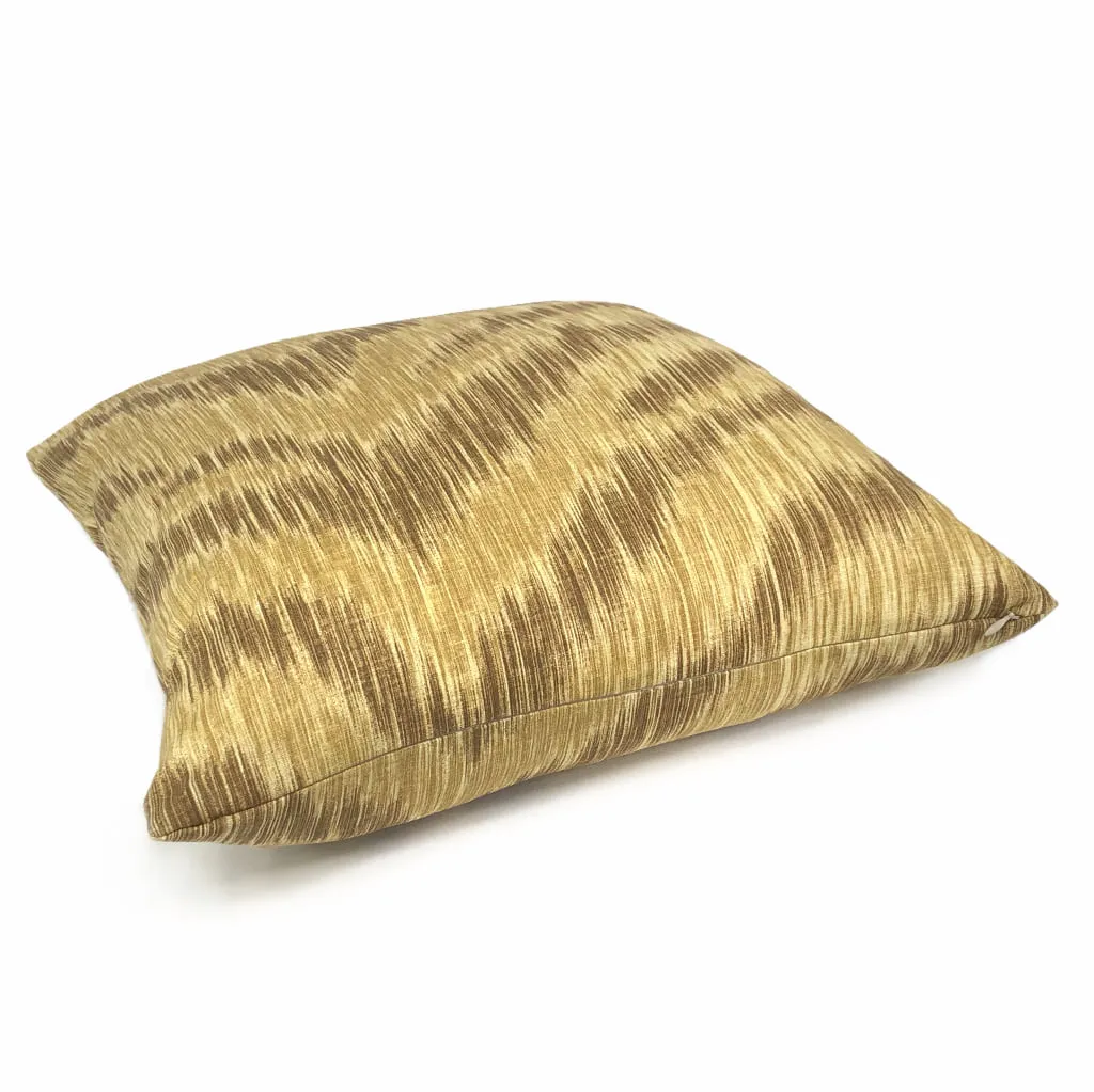 (CLEARANCE) Surit Sahara Tan Brown Animal Stripe Linen Pillow Cover