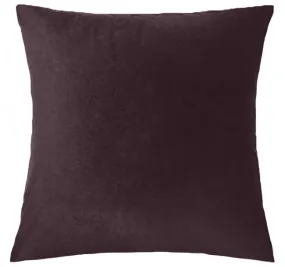 Cotton Velvet European Pillowcase Chocolate