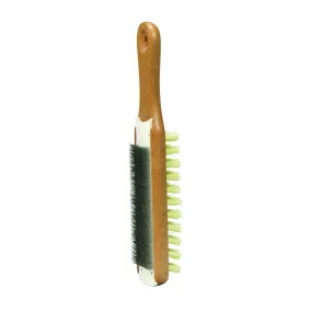 Crescent Nicholson 21467 File Card and Brush, 10 in L, Steel/Wood