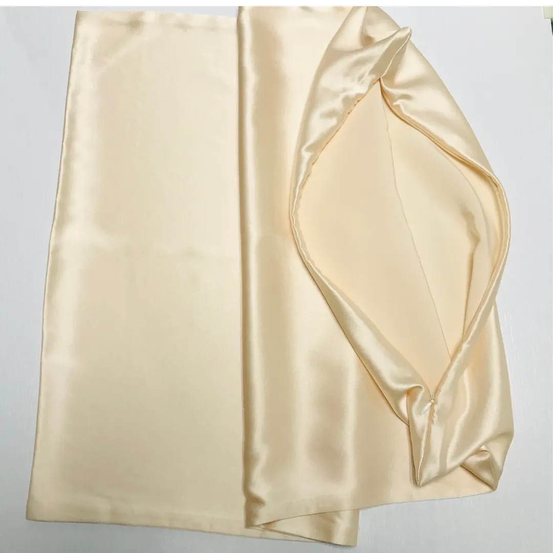 Custom Wholesale Silk Pillowcase 19 Momme Zipper Closure - 40×80cm