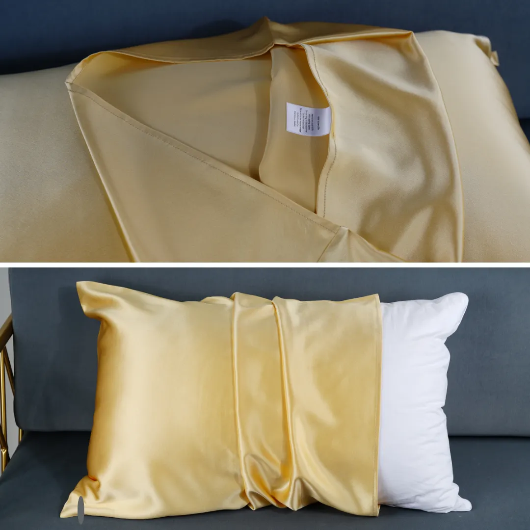 Custom Wholesale Silk Pillowcase 25 Momme Envelope Closure - King size