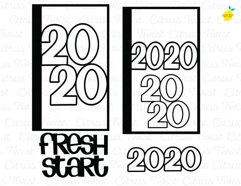 Cut file - FRESH START - January 2020