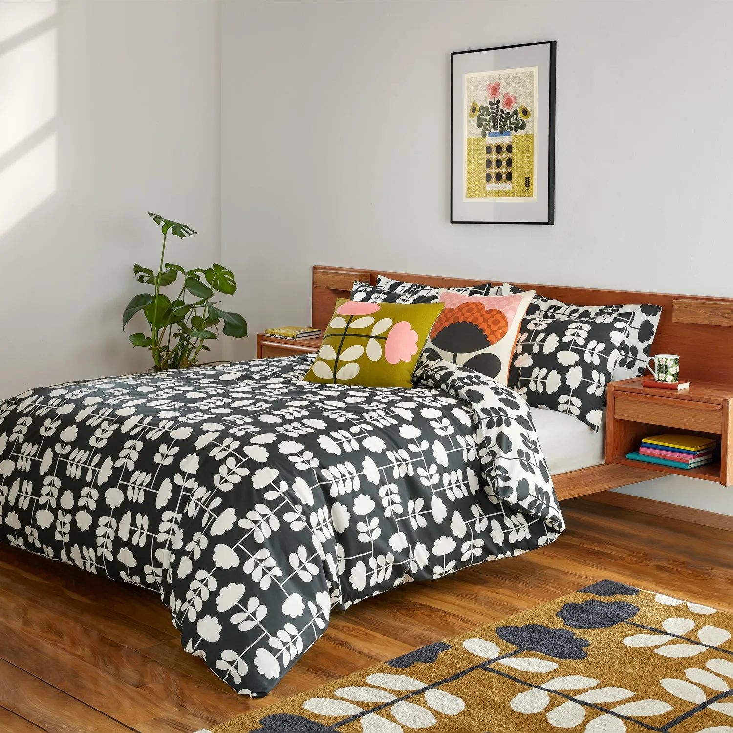 Cut Stem Bed Linen Set - Monochrome