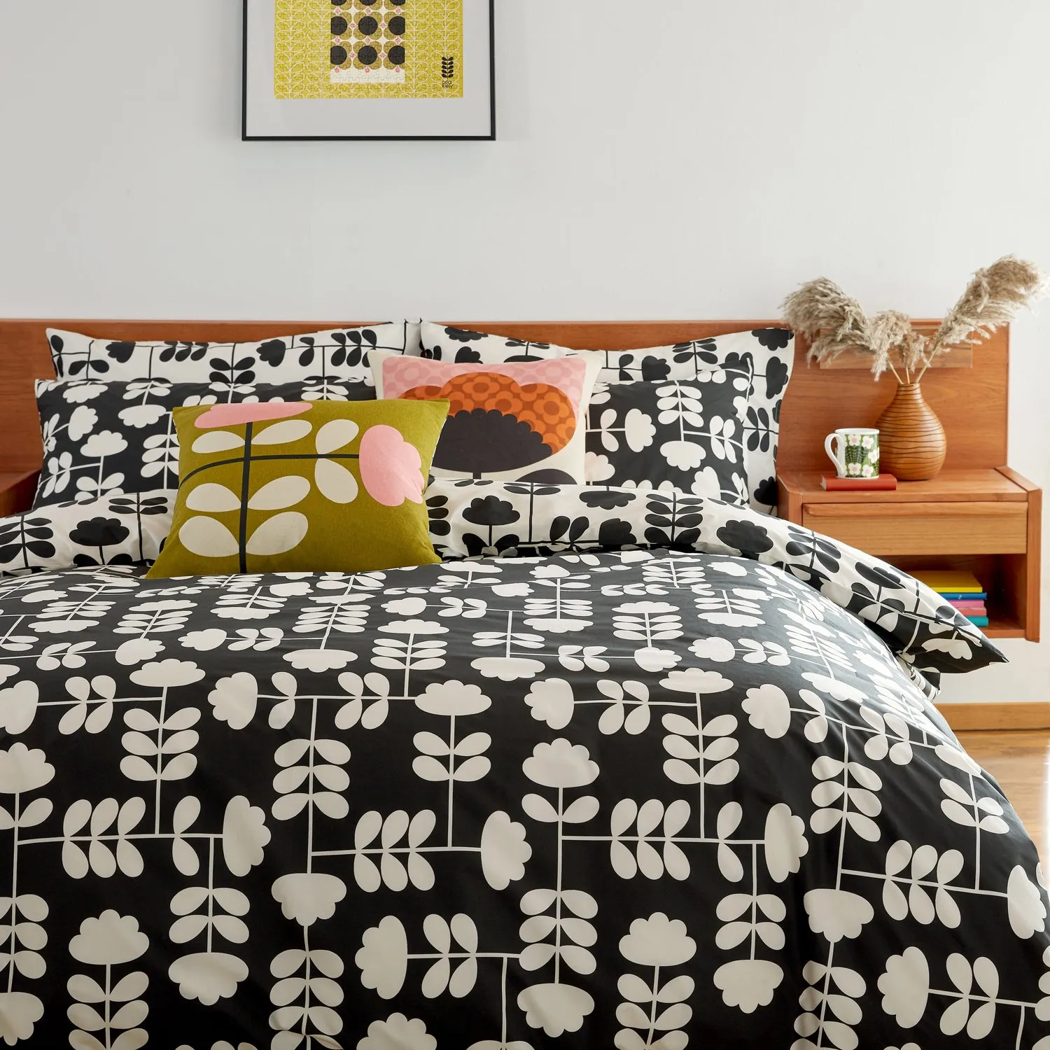 Cut Stem Bed Linen Set - Monochrome