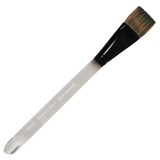 Daler Rowney Graduate Brush Short Handle-Pony/Synthetic Flat Wash 1"=25mm