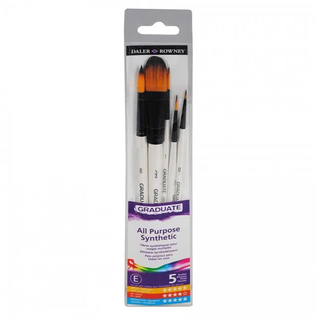 Daler Rowney Graduate Brushes Short Handle Synth WC Landscape