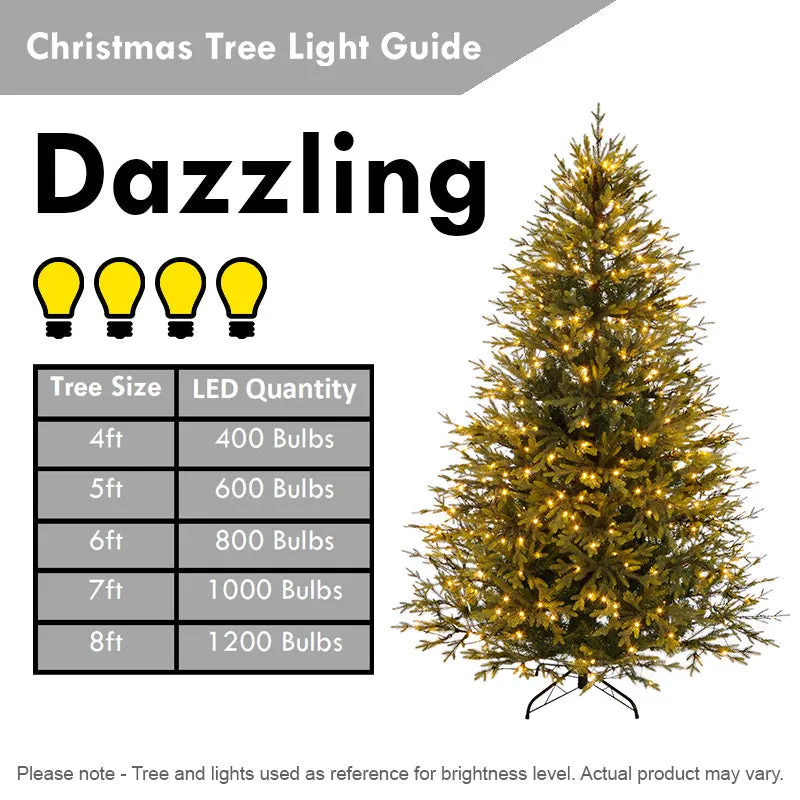 Diamond Fairy Christmas Lights White Outdoor 200 LED - 11.94m