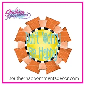 Don't Worry Be Happy Sun Template & Digital Cut File