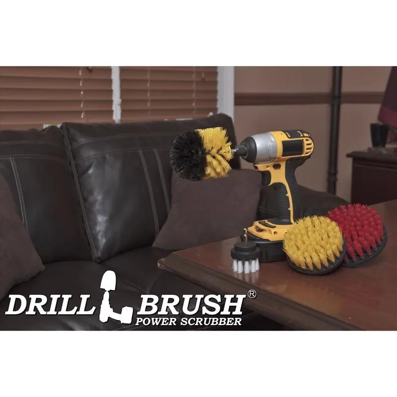 Drillbrush 5 in. W Soft/Medium Bristle Metal Handle Drill Brush Set