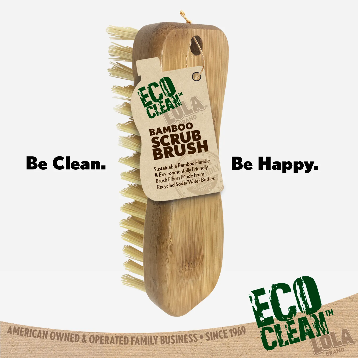 Eco Clean Bamboo Scrub Brush