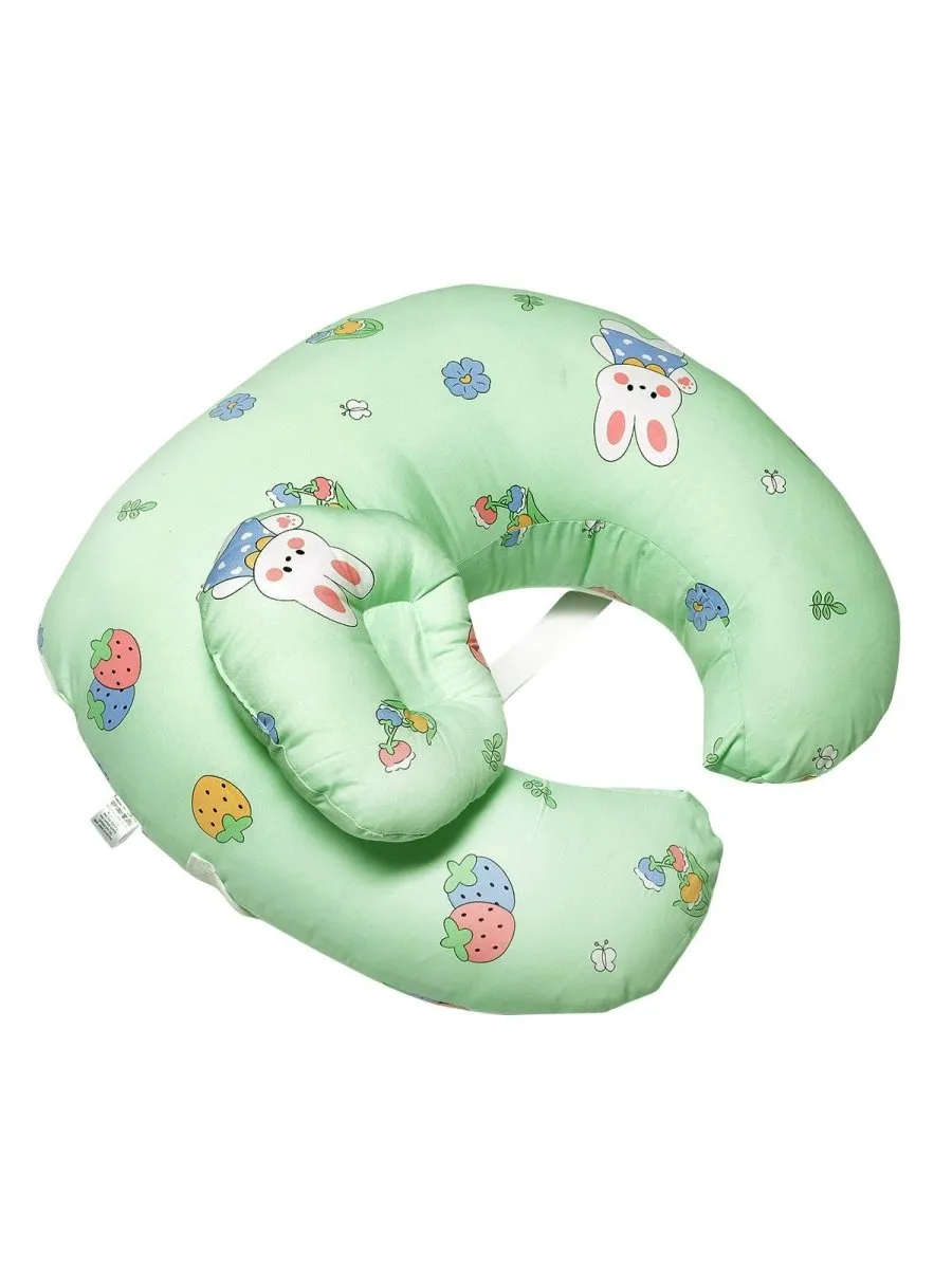 Extra Large Nursing Pillow- My Little Bunny: Green