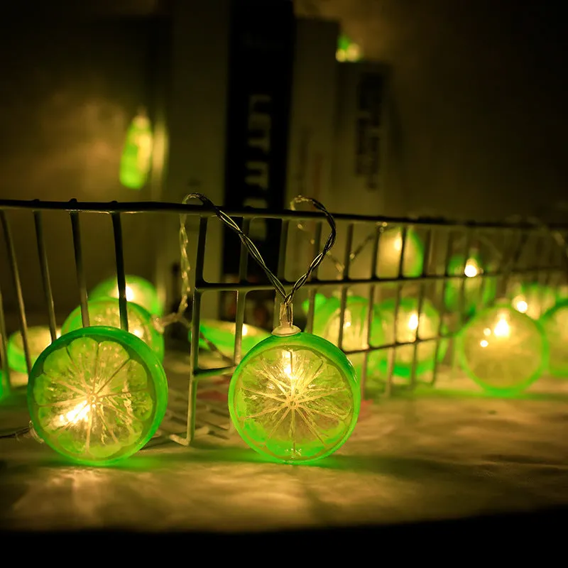 Fairy Lemon String Lights USB Powered Warm Light for Holiday Party Room Curtain Garden Decoration