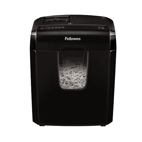 Fellowes Powershred 6C Paper Shredder Cross Shredding 22 Cm Black