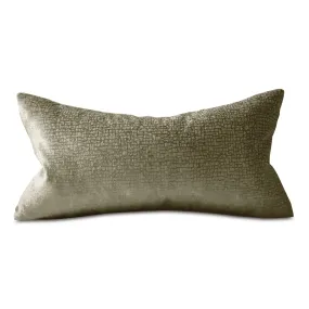 Fern Textured Velvet Lumbar Pillow Cover 11x21