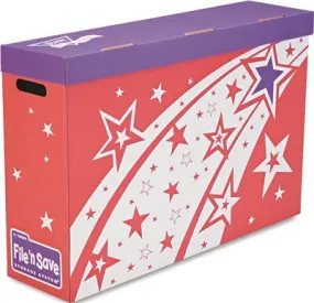 File N Save Bulletin Board Storage Box 27-3/4 Inch  X 19 Inch  X 7-1/4 Inch  Bright Stars