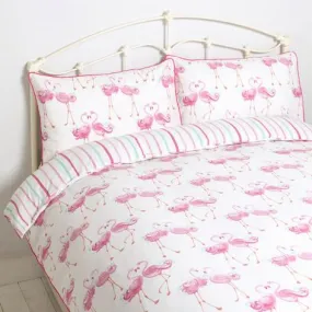 Flamingo Printed Duvet Cover Bed Set