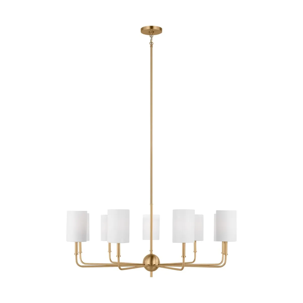 Foxdale 9 Lights Chandelier Satin Brass finish