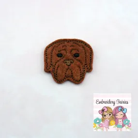 French Mastiff Feltie File - Dog Feltie Design - ITH Design - Feltie Design - Feltie Pattern - Embroidery Design