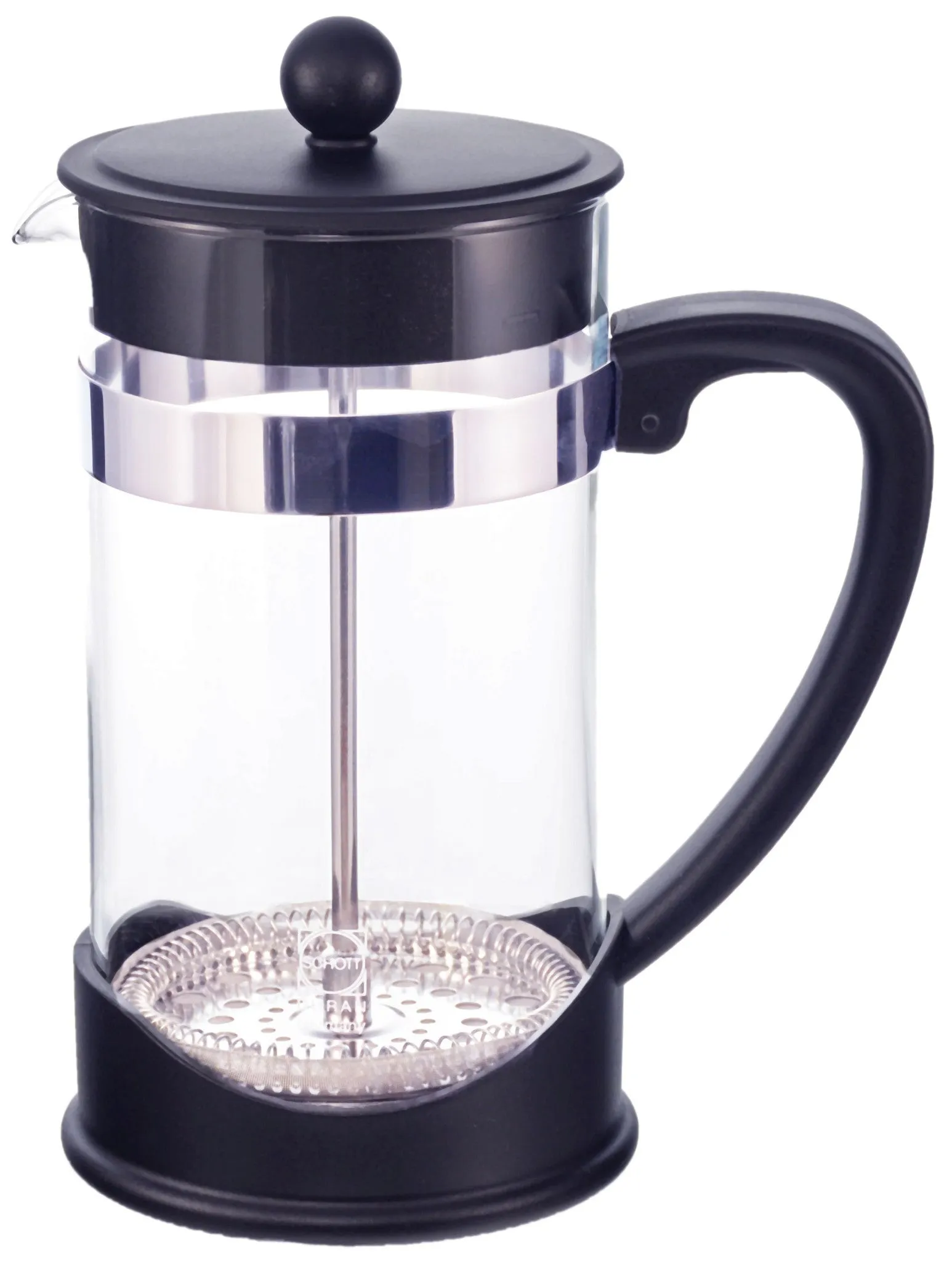 French Press: GROSCHE Dresden - 1000ml, 34 fl. oz, 8 cup, German SCHOTT glass, Eco-Friendly, 50% Recycled plastic