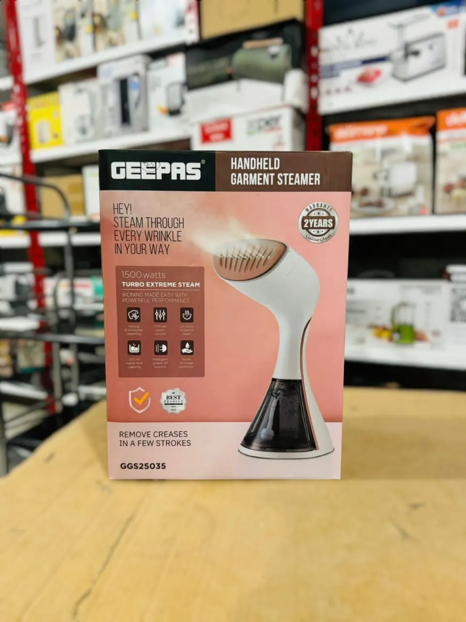 GEEPAS 1500W Handheld Garment Steamer-25035