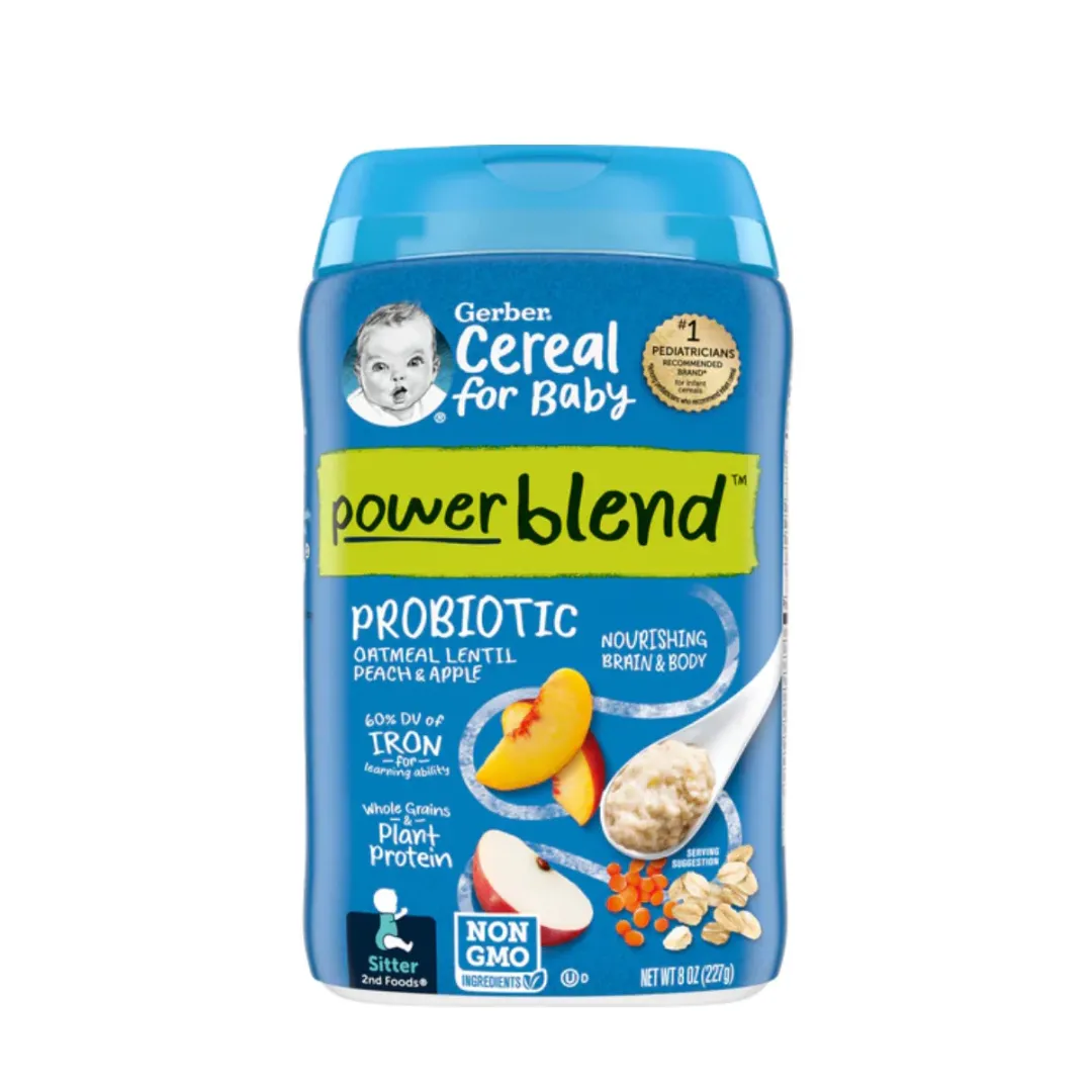 Gerber Baby Food Cereal 227g - Single Grain/Multigrain/Oatmeal/ Whole Wheat/ Probiotic