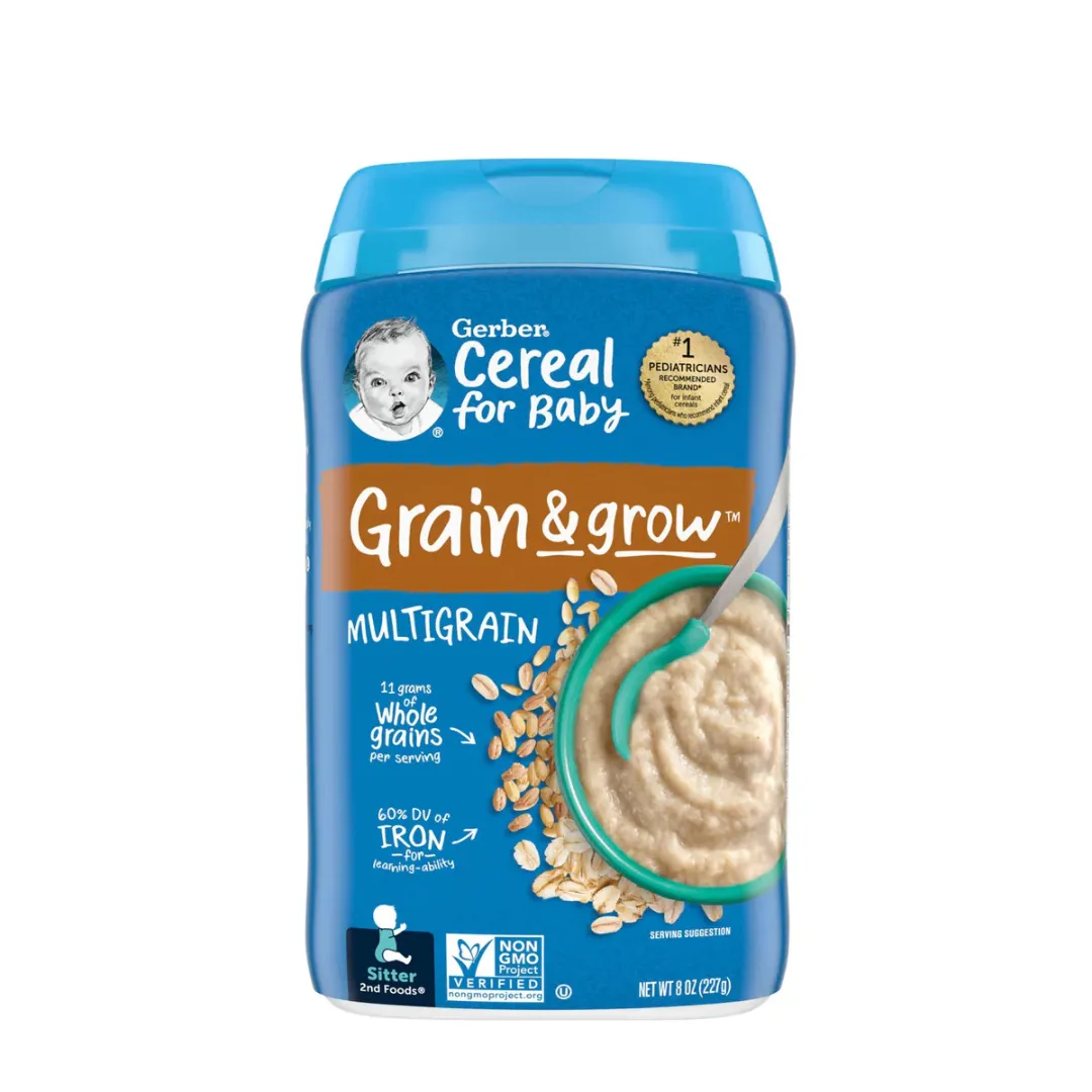 Gerber Baby Food Cereal 227g - Single Grain/Multigrain/Oatmeal/ Whole Wheat/ Probiotic