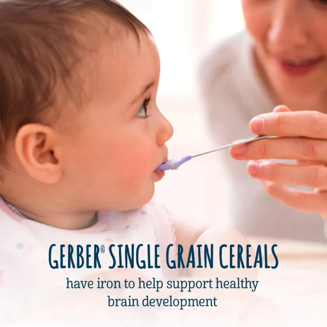 Gerber Baby Food Cereal 227g - Single Grain/Multigrain/Oatmeal/ Whole Wheat/ Probiotic