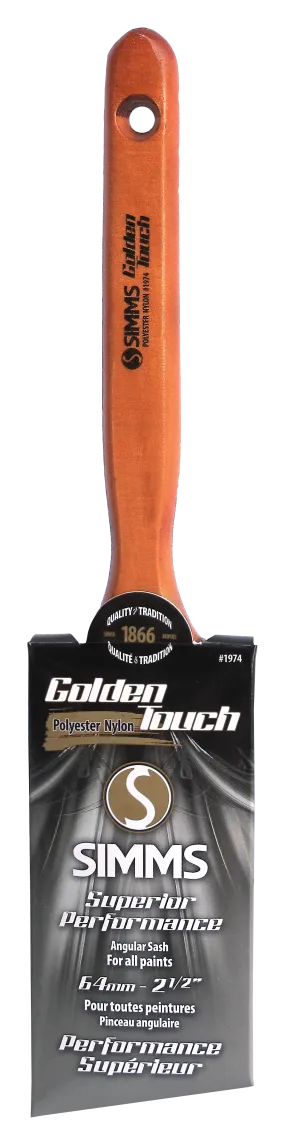 Golden Touch Paint Brush Angular, 64mm