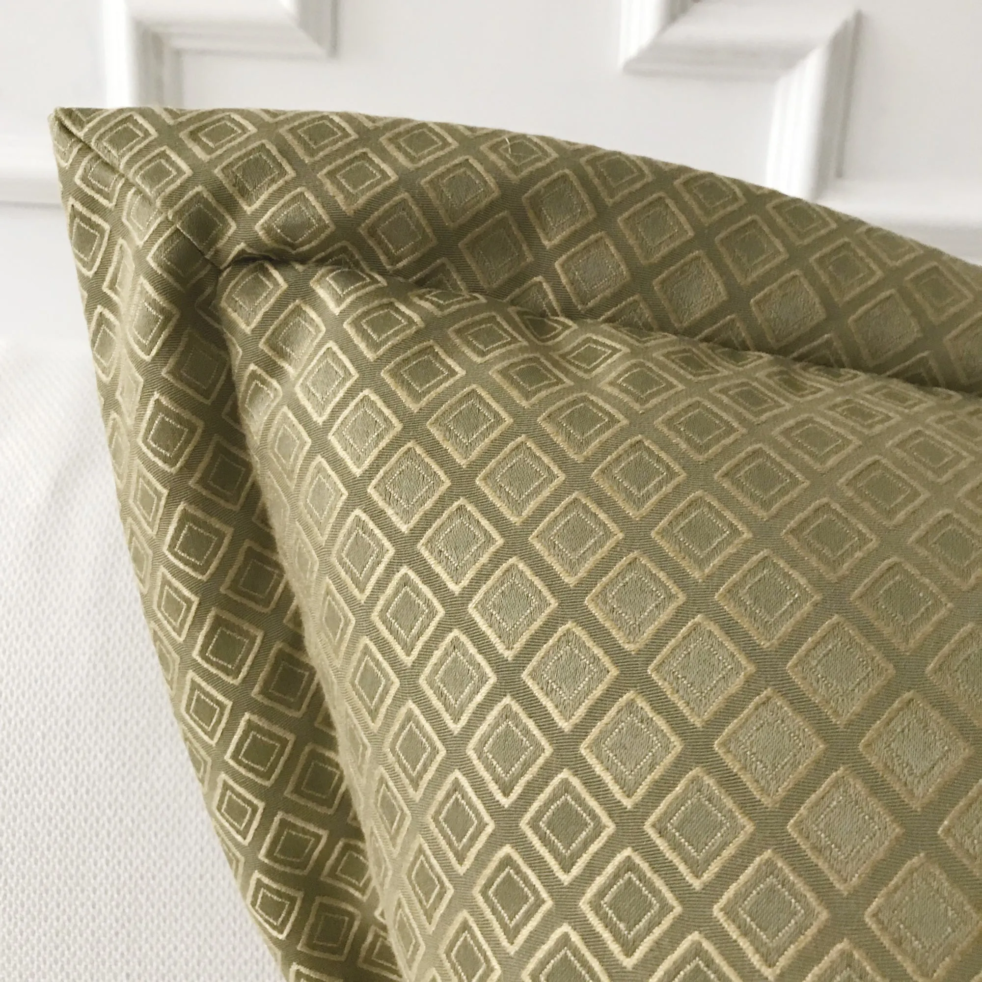 Green Geometric Euro Sham 26x26