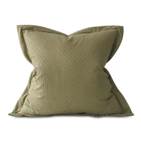 Green Geometric Euro Sham 26x26