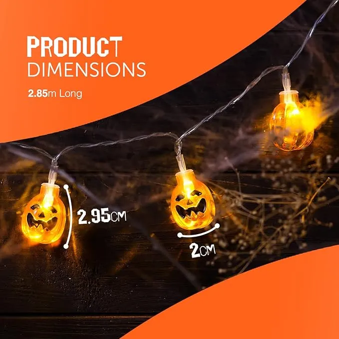 Halloween Pumpkin String Lights