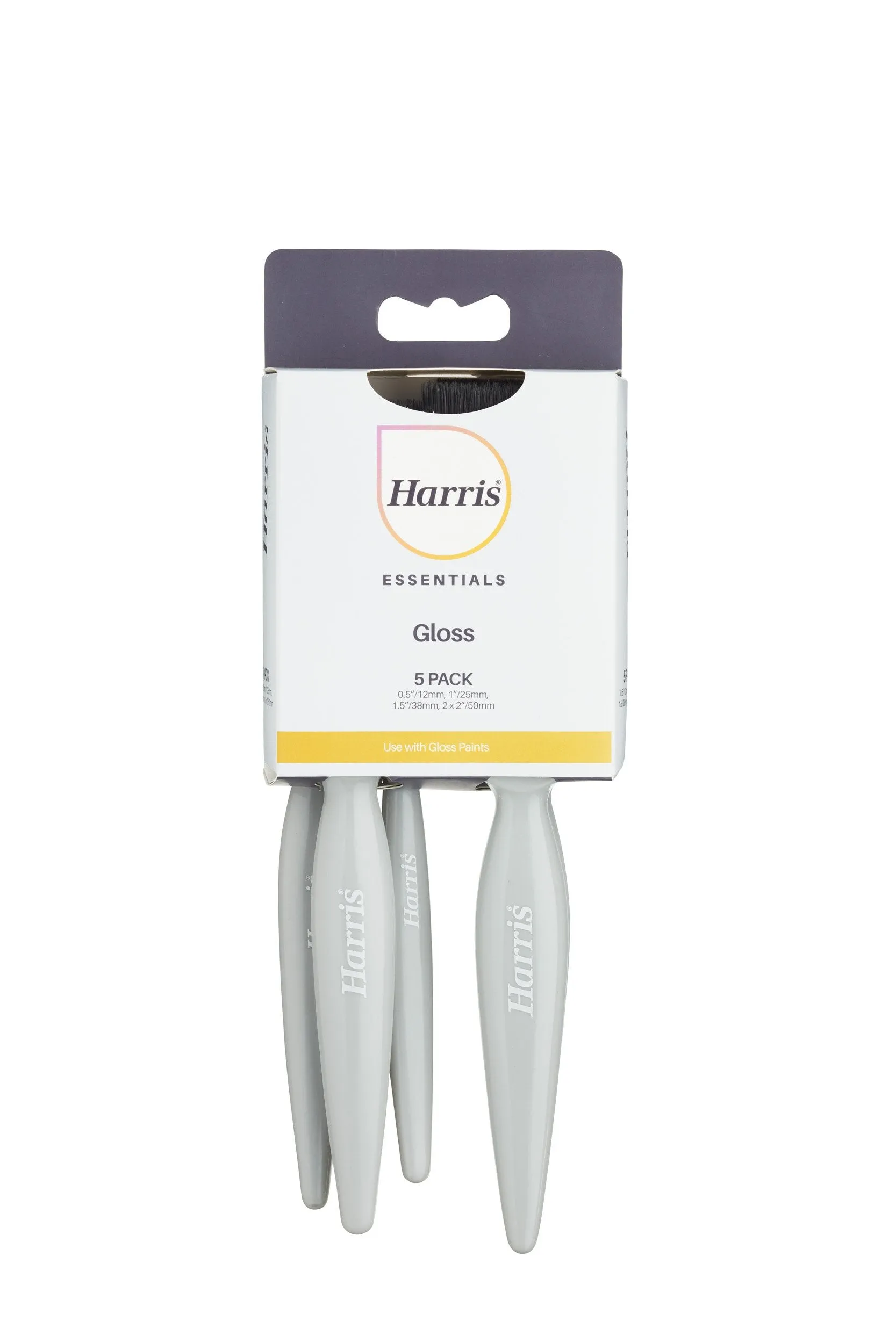 Harris Essentials Woodwork Gloss Paint Brush 5 Pack