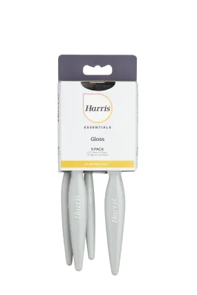 Harris Essentials Woodwork Gloss Paint Brush 5 Pack