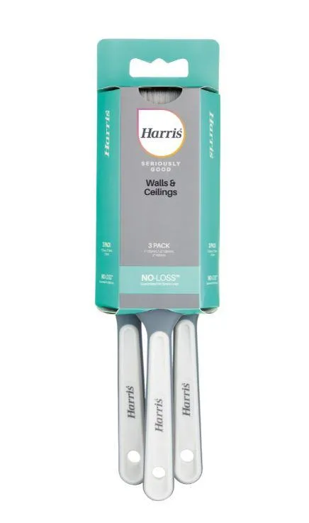 Harris Seriously Good Walls & Ceilings Paint Brush 3 Pack