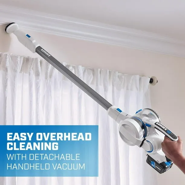 HART 20-Volt Cordless Stick Vacuum Kit, Over 40 minutes of runtime