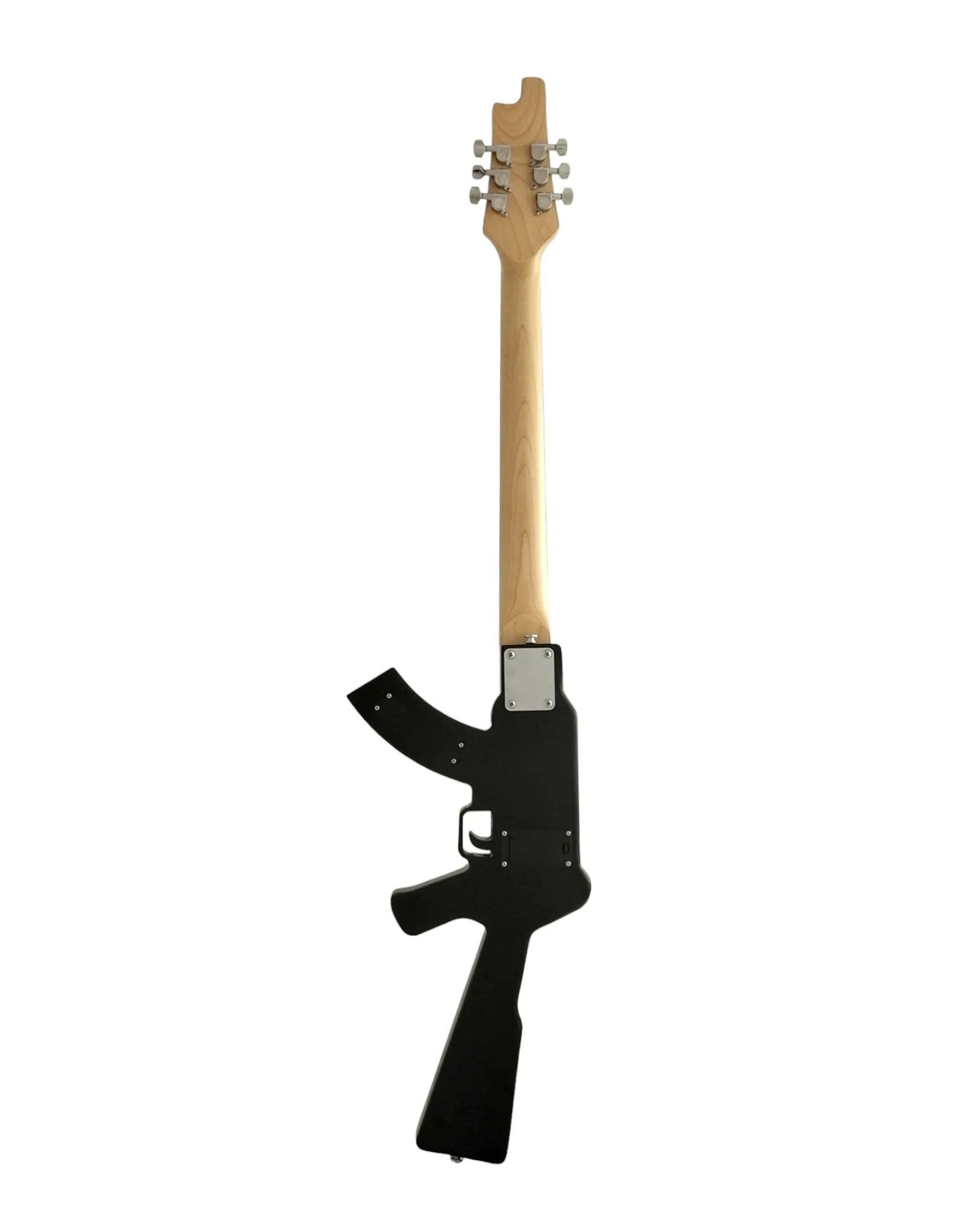 Haze Gun LED Textured Gun Electric Guitar - Satin Black HDE500BK