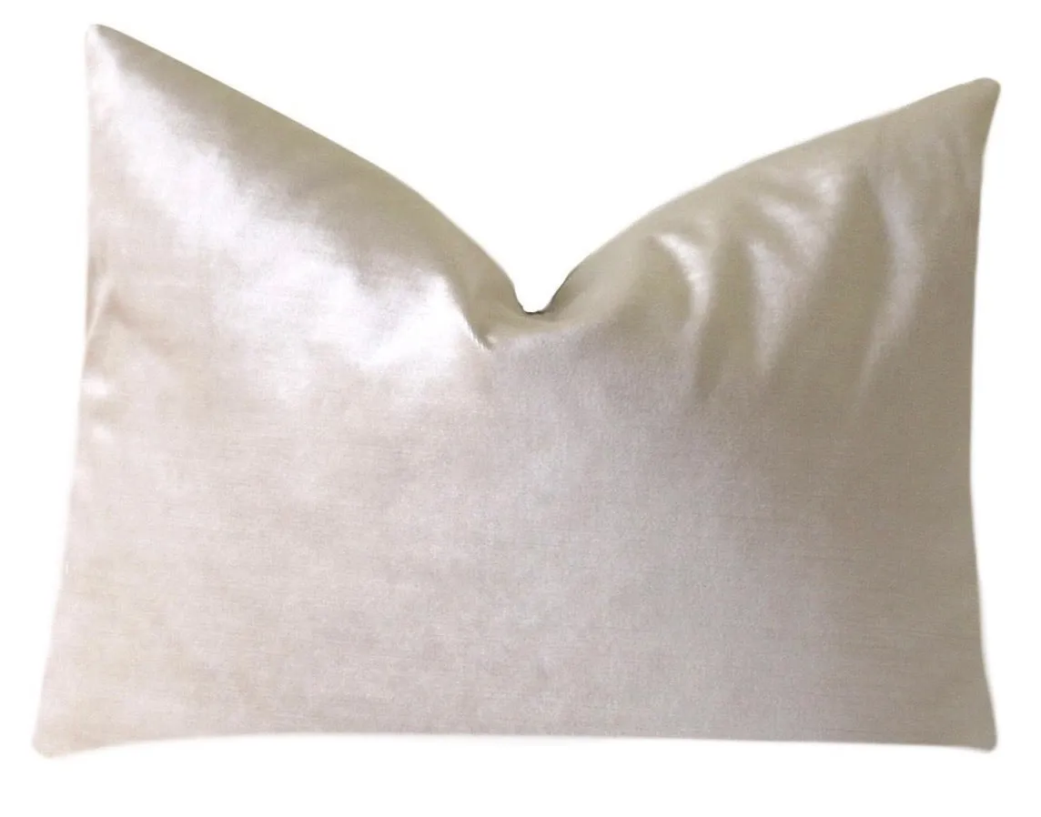 Hazel: A Cream Velvet Pillow Cover