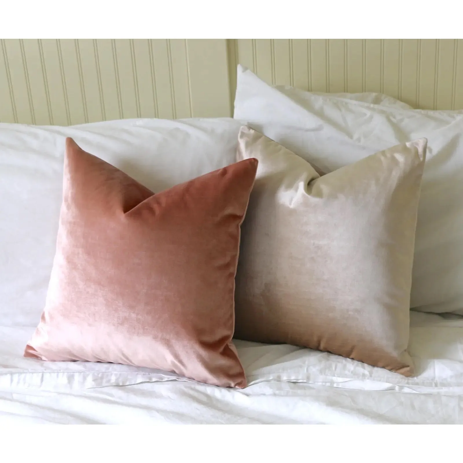 Hazel: A Cream Velvet Pillow Cover