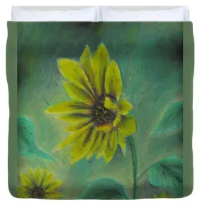 Hazing Sunflowers - Duvet Cover