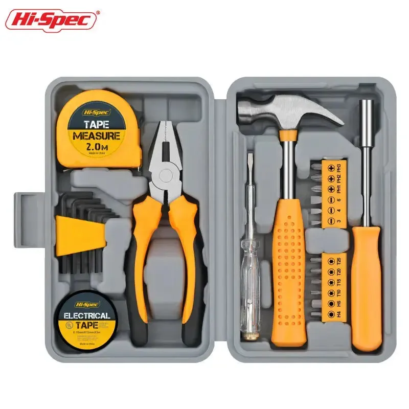 Hi-Spec Complete Tool Box Kit Household Hardware Hand Tool Set