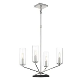 Highland Crossing 18 in. 4 Lights Chandelier Polished Nickel finish