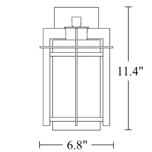 Hubbardton Forge 306007 Tourou 1-lt 11" Tall Outdoor Wall Sconce