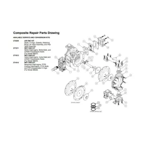 Hytrel Wet-End Kit for Diaphragm Pump Model 85629