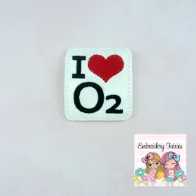 I Love O2 Feltie Design