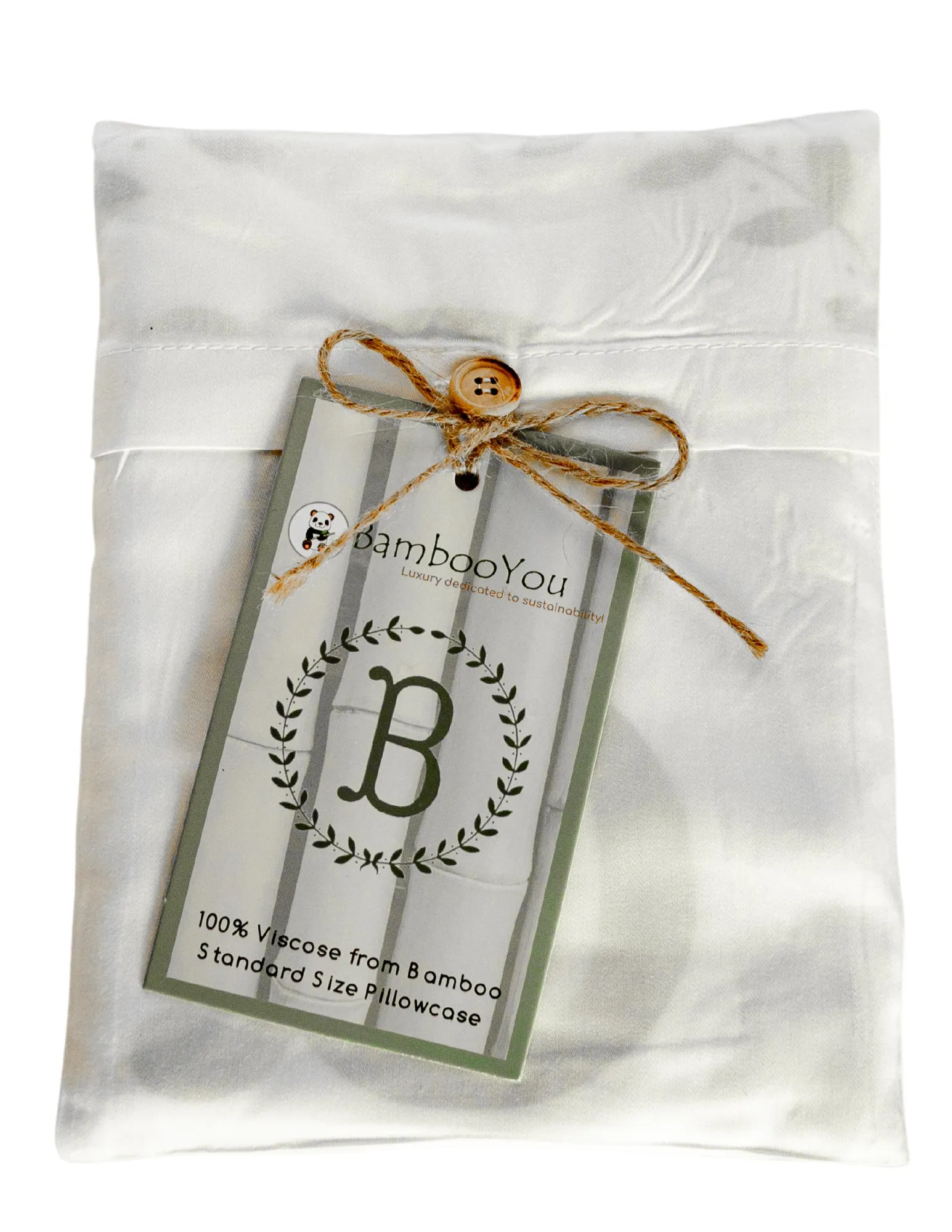 Initial "D" Luxury Bamboo Sateen Pillowcase