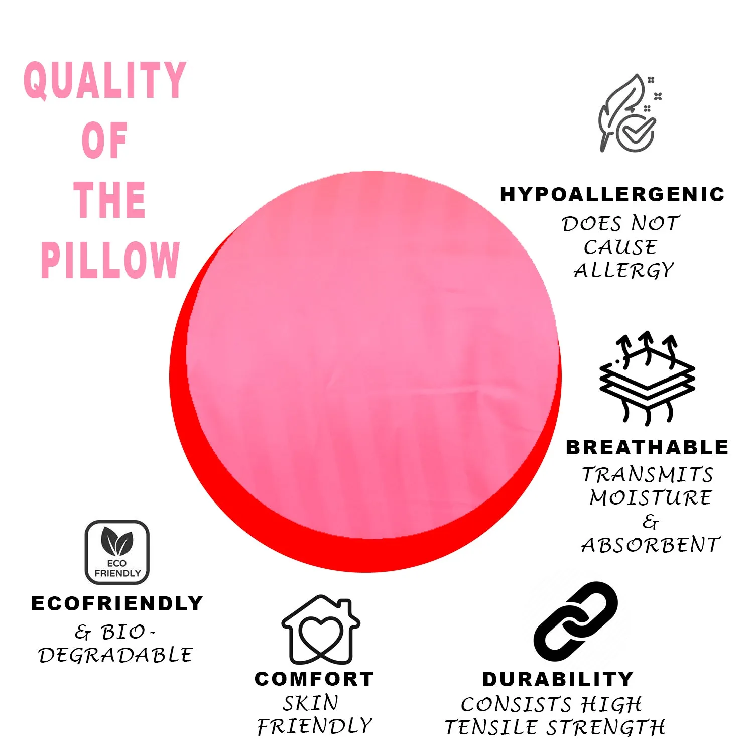 JDX Soft Pillow for Bed, Luxurious Microfiber Fibre Pillows, 60cm x 40cm